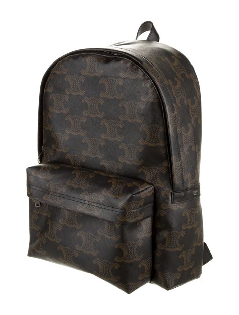 celine triomphe canvas backpack.